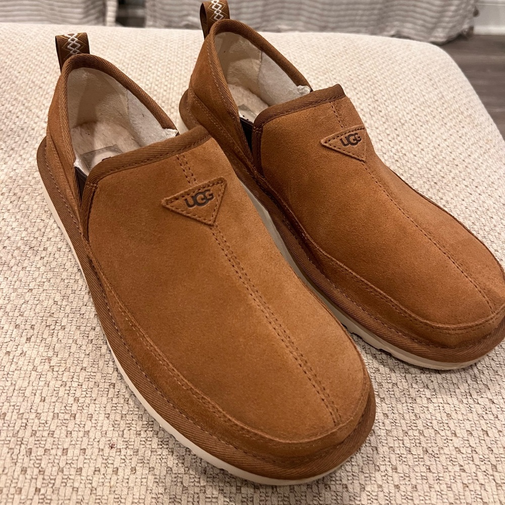 UGG Men's Tan Slip-On Shoes